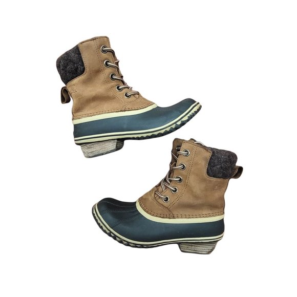 Sorel Shoes | Sorel Slimpack II Lace Women's Winter Boots Sz 7 | Color: Black/Brown | Size: 7 | Cleverintigue's Closet